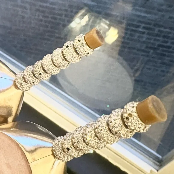 🌺SOPHIA WEBSTER🌺 Rosalind Metallic Crystal-Heel Sandals size 37 - Picture 9 of 17